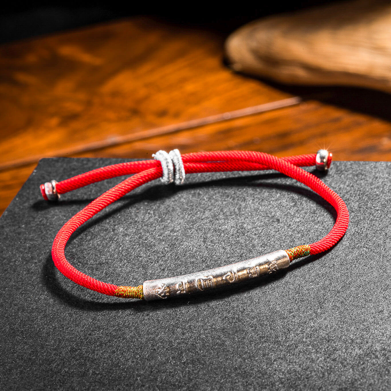 Buddha & Karma Tibetan Red String Bracelet - Buddhist Lucky Charm