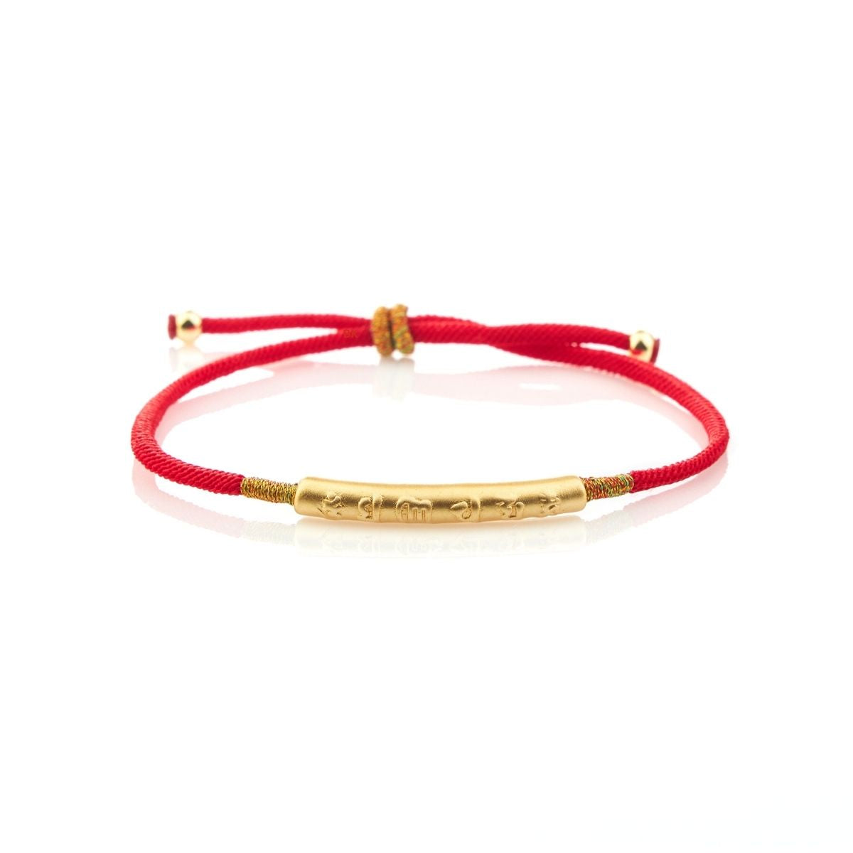 Buddha & Karma Tibetan Red String Bracelet - Buddhist Lucky Charm