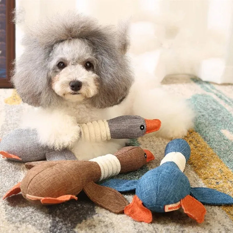 Animal Sounding Plush Chew Toy