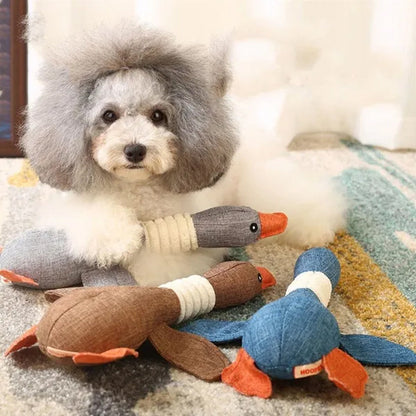 Animal Sounding Plush Chew Toy