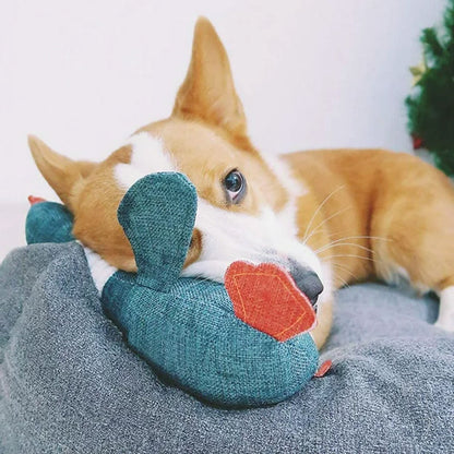 Animal Sounding Plush Chew Toy